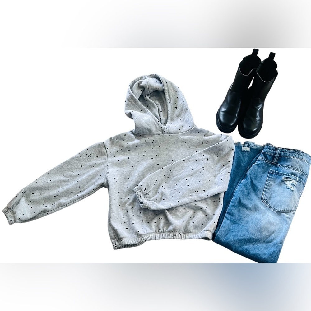Ultra Flirt Speckled Gray Hoodie
